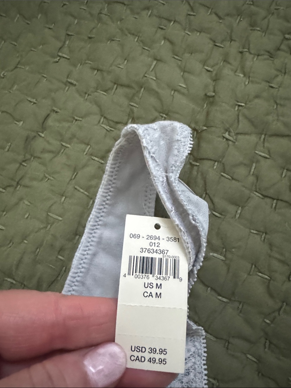Aerie Dover /Gray Lace Bralette Tank - Picture 3 of 7